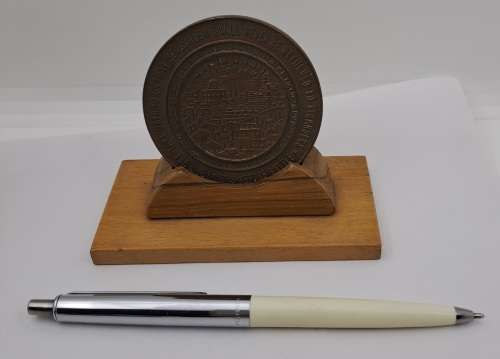 1967 Israel Medal -Liberation of Jerusalem Bronze Medal On stand 60mm x 4mm On stand