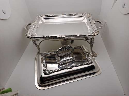 Antique Legacy Plate E.P.C no 134 chafing dish/server with Pan and burner