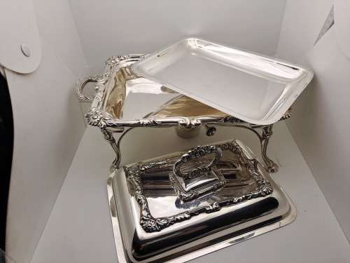 Antique Legacy Plate E.P.C no 134 chafing dish/server with Pan and burner