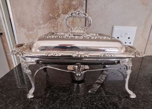 Antique Legacy Plate E.P.C no 134 chafing dish/server with Pan and burner