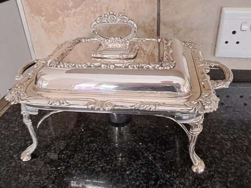 Antique Legacy Plate E.P.C no 134 chafing dish/server with Pan and burner