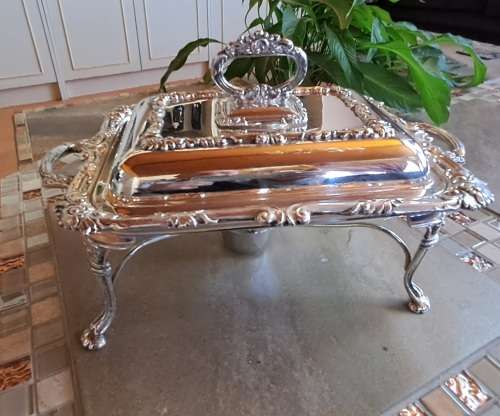 Antique Legacy Plate E.P.C no 134 chafing dish/server with Pan and burner