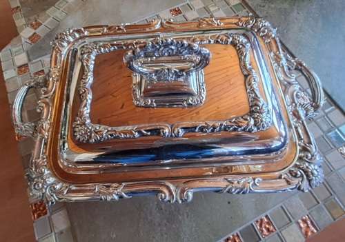 Antique Legacy Plate E.P.C no 134 chafing dish/server with Pan and burner