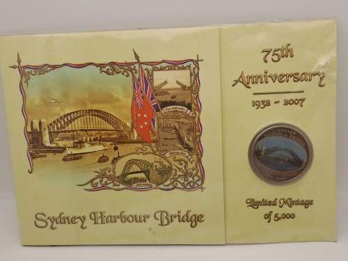 2007-75th Anniversary 1932-2007 Sydney Harbour Bridge 50 Cents Coin (Limited Mintage 5000)