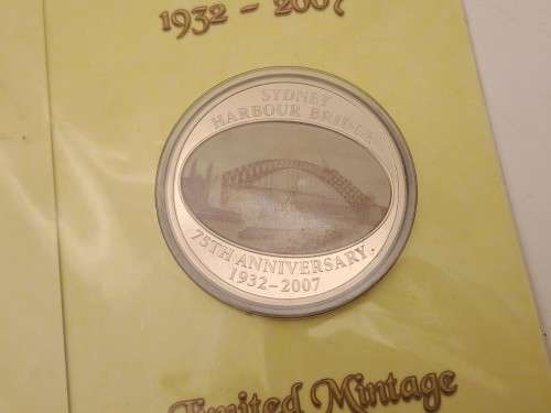 2007-75th Anniversary 1932-2007 Sydney Harbour Bridge 50 Cents Coin (Limited Mintage 5000)