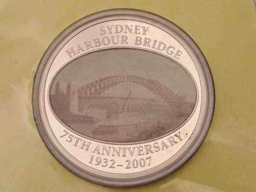 2007-75th Anniversary 1932-2007 Sydney Harbour Bridge 50 Cents Coin (Limited Mintage 5000)