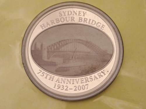 2007-75th Anniversary 1932-2007 Sydney Harbour Bridge 50 Cents Coin (Limited Mintage 5000)