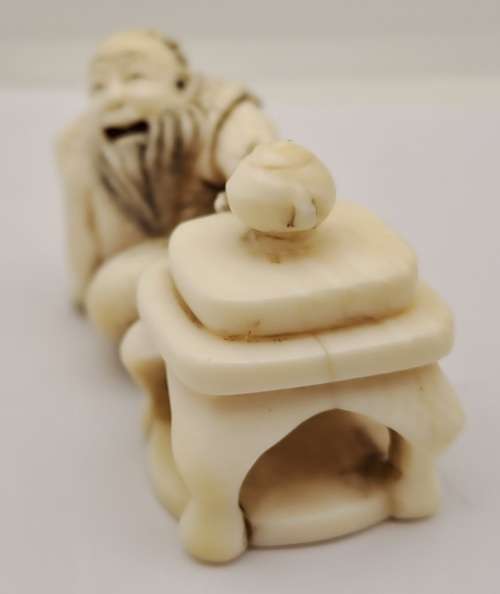 Collectable Antique Netsuke Oriental Figurine - Signed by Artist