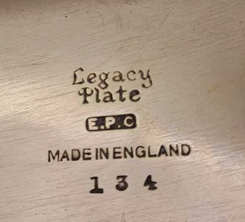 Antique Legacy Plate E.P.C no 134 chafing dish/server with Pan and burner