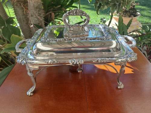 Antique Legacy Plate E.P.C no 134 chafing dish/server with Pan and burner