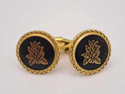 Vintage Plated Cufflink Pair