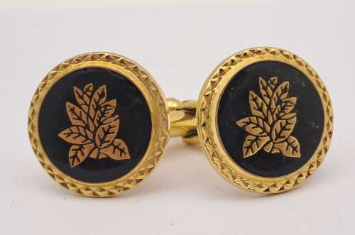 Vintage Plated Cufflink Pair