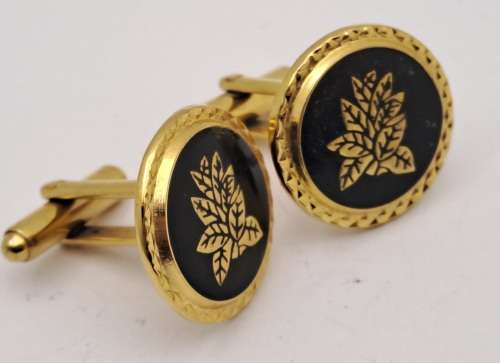Vintage Plated Cufflink Pair