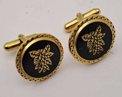 Vintage Plated Cufflink Pair