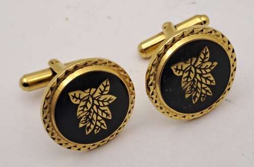 Vintage Plated Cufflink Pair