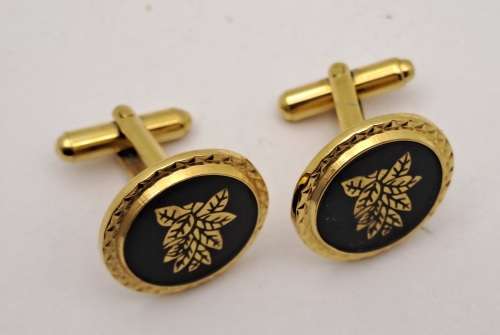 Vintage Plated Cufflink Pair