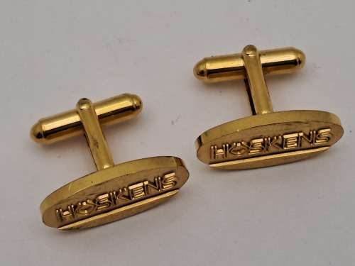 Vintage HOSKENS Plated Cufflink Pair