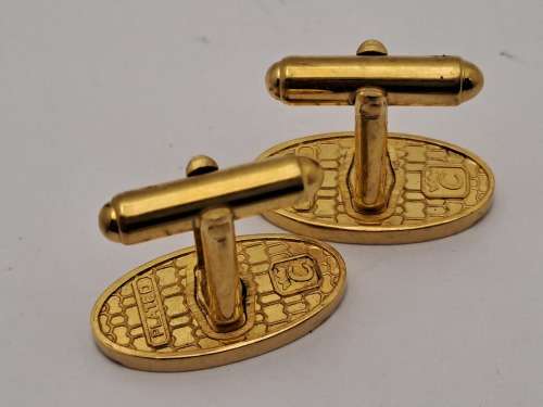 Vintage HOSKENS Plated Cufflink Pair