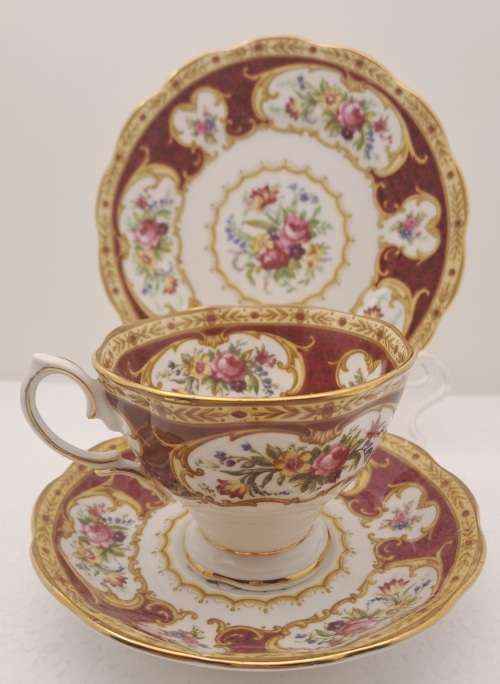 Vintage Royal Albert Lady Hamilton trio Bone China -England - (3 Available) excellent condition