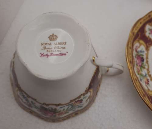 Vintage Royal Albert Lady Hamilton trio Bone China -England - (3 Available) excellent condition