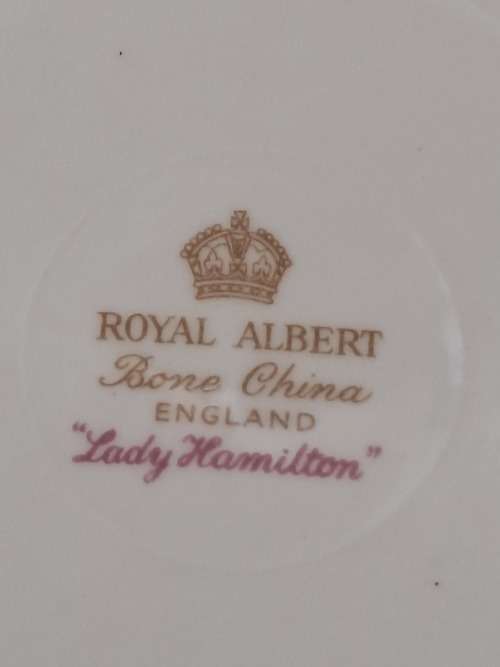 Vintage Royal Albert Lady Hamilton trio Bone China -England - (3 Available) excellent condition