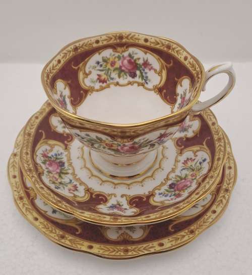Vintage Royal Albert Lady Hamilton trio Bone China -England - (3 Available) excellent condition