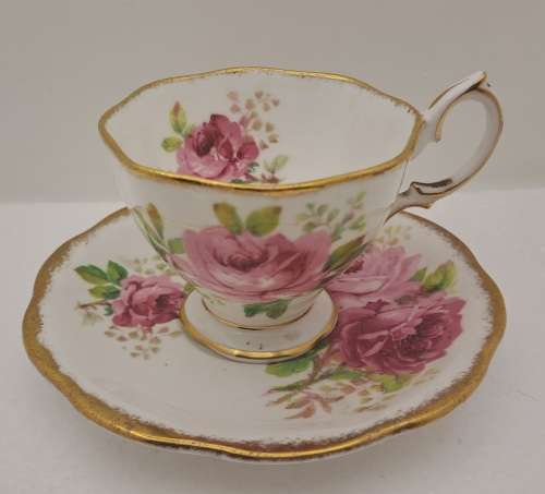 Vintage Royal Albert `American Beauty` small Demitasse duo- Bone China -England - (5 Available)