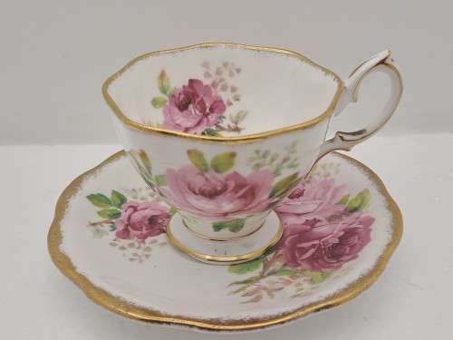 Vintage Royal Albert `American Beauty` small Demitasse duo- Bone China -England - (5 Available)