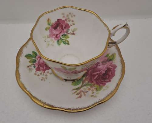 Vintage Royal Albert `American Beauty` small Demitasse duo- Bone China -England - (5 Available)