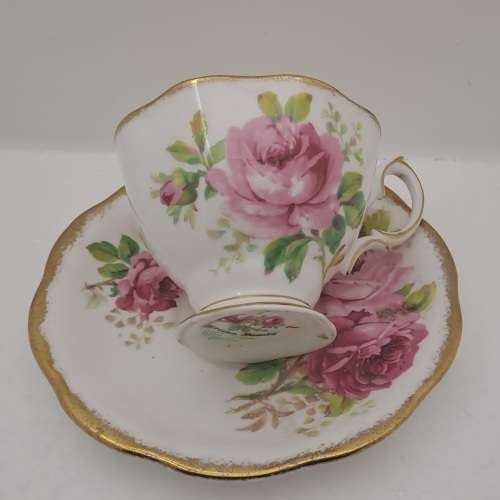 Vintage Royal Albert `American Beauty` small Demitasse duo- Bone China -England - (5 Available)