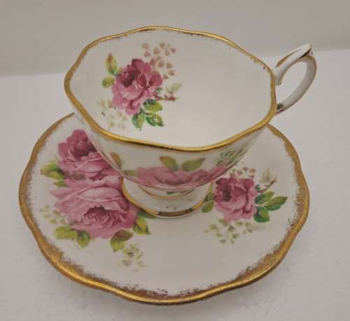 Vintage Royal Albert `American Beauty` small Demitasse duo- Bone China -England - (5 Available)