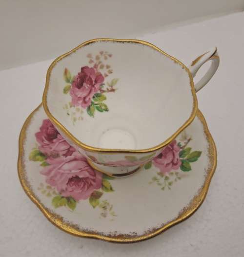 Vintage Royal Albert `American Beauty` small Demitasse duo- Bone China -England - (5 Available)