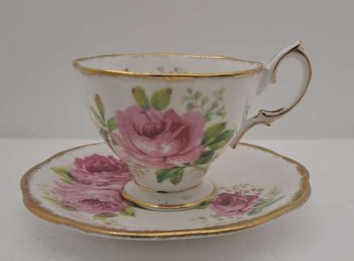 Vintage Royal Albert `American Beauty` small Demitasse duo- Bone China -England - (5 Available)