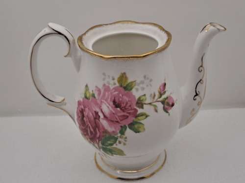 Vintage Royal Albert `American Beauty` Tea Pot- Bone China -England -