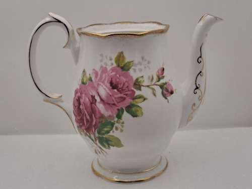 Vintage Royal Albert `American Beauty` Tea Pot- Bone China -England -