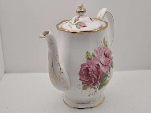 Vintage Royal Albert `American Beauty` Tea Pot- Bone China -England -