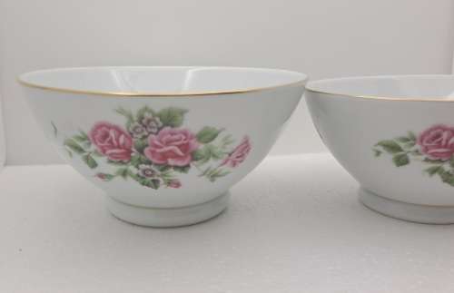 2 Vintage Nanchang China Bowls- Made in China -Unidentified Maker stamp
