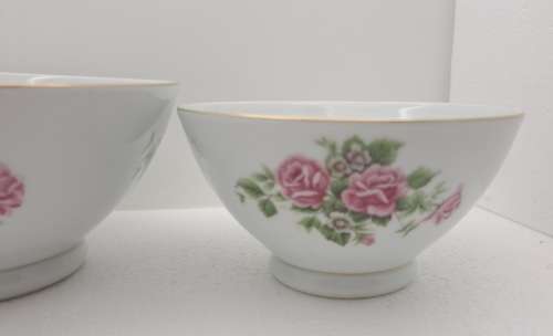 2 Vintage Nanchang China Bowls- Made in China -Unidentified Maker stamp
