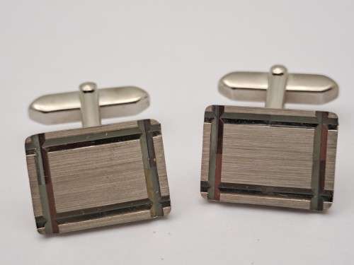 Vintage Silver Plated Cufflinks -Boxed