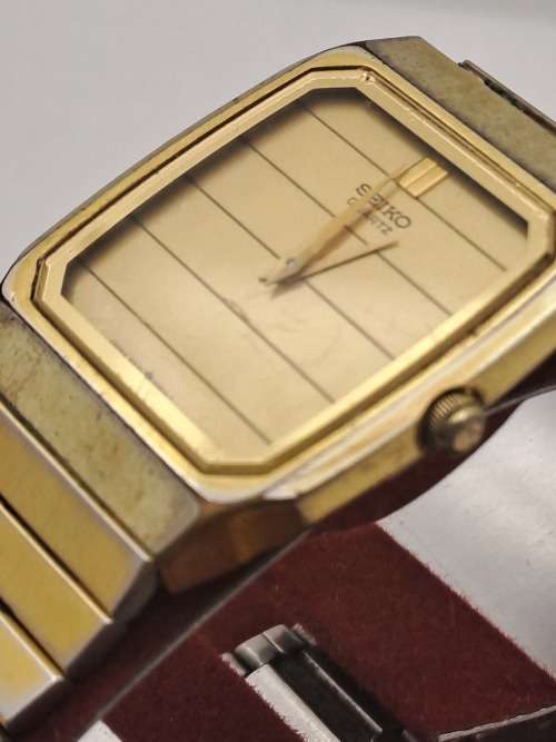 Pre-owned -Vintage Mens Seiko Quartz Watch 6530-5540 Serial 510231- Working in Case