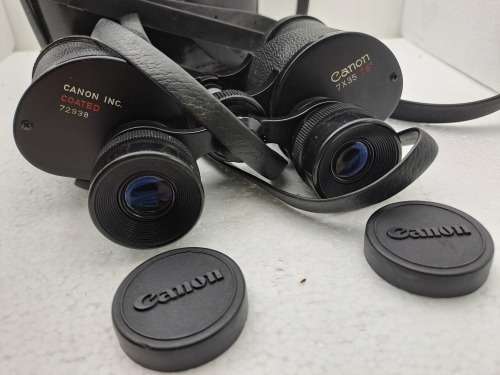 Vintage Pre-Owned Canon 7x35 Binoculars in Case with Caps