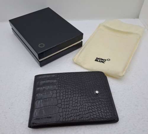 Unused MONT BLANC Crocodile Skin Notepad Wallet still in Box No 764