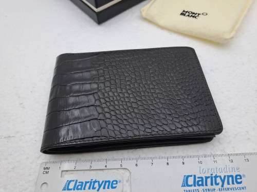 Unused MONT BLANC Crocodile Skin Notepad Wallet still in Box No 764