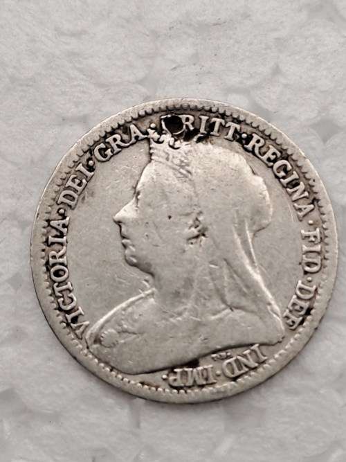 1897  United Kingdom Sterling .925 - 3 Pence - Victoria