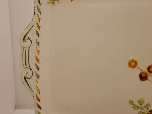 Vintage Grindley Floral CREAMPETAL Porcelain Sandwich Plate-England