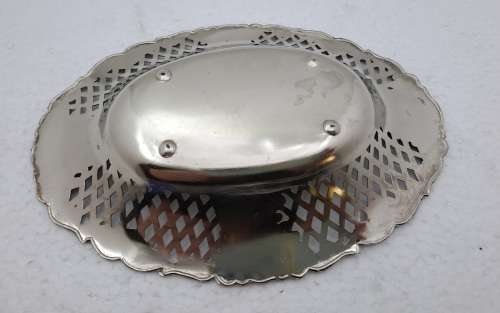 Small Vintage Silverplated Tray- 15cm x 10,7cm x 2cm