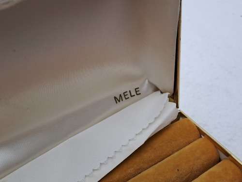 Vintage 1970`s MELE Floral Jewelry Box 17,5cm X 11cm x 4,8cm