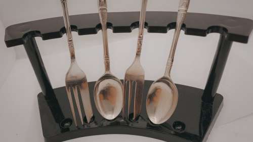 12 Pc Vintage Silver Plated Apostel Tea spoon and Cake Fork Set-Boxed-Sheffield England