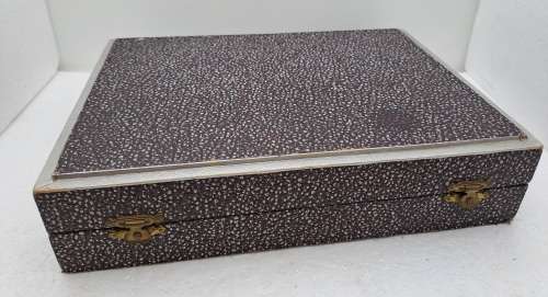 12 Pc Vintage Silver Plated  Fish Cutlery set -Boxed -(one fork different pattern)