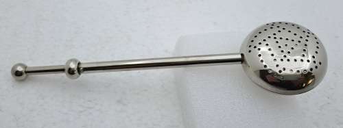 Vintage Silver Plated retractable Spring operated Tea Strainer